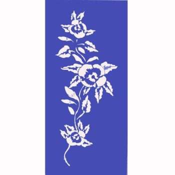 Colourful Pansies Stencil