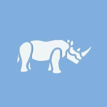 Alternative view of Stencil - Rhino