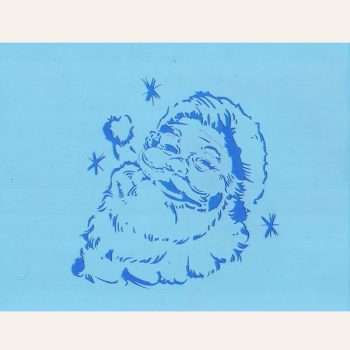 Smiling Santa Stencil