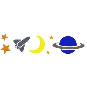 Space Border Stencil