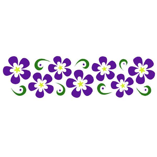 Flower Twirls Stencil