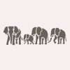 Elephant Herd Stencil