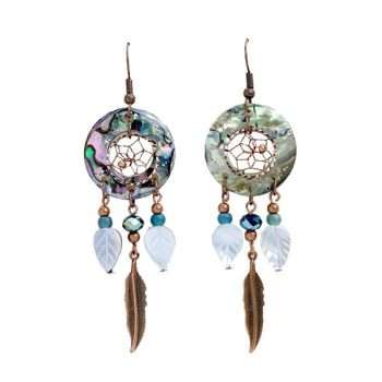 Copper Dream Catcher Earrings