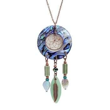 COPPER DREAM-CATCHER NECKLACE
