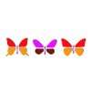 Butterflies border Stencil