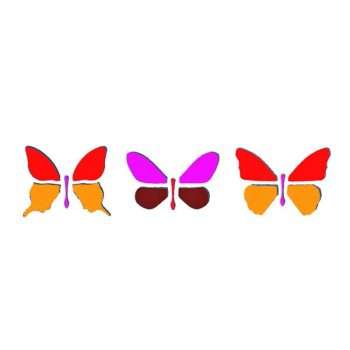 Butterflies border Stencil