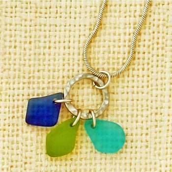 Green Seaglass Necklace