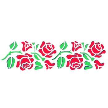 Climbing Rose Stencil