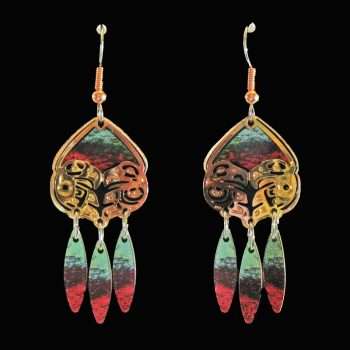 Native Eagle Cut-Out Earrings