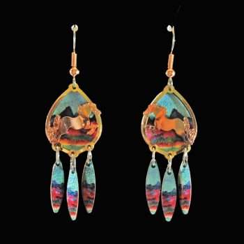 Horse Cut-Out Earrings