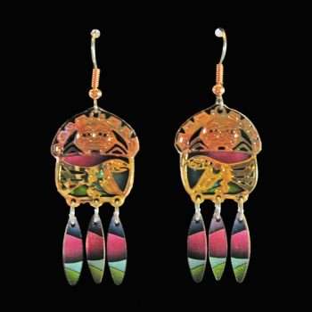 Native Raven Cut-Out Earrings