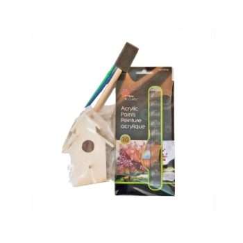 Wooden Birdhouse Kids Craft Kit