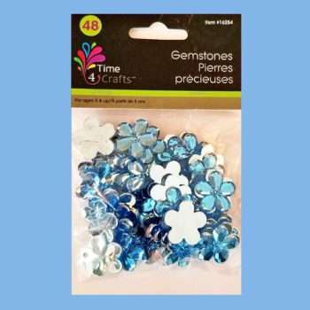 Flower Gemstones Blue