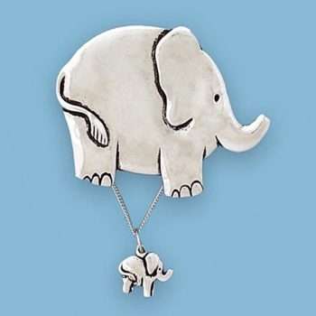 Elephant Wish Box with Necklace