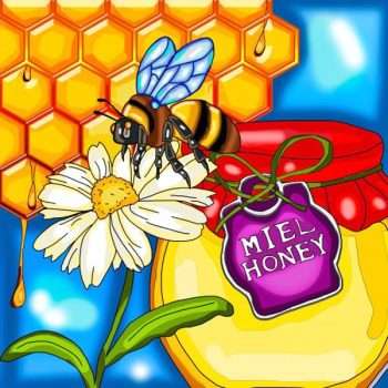 Honey Bee Diamond Painting Design