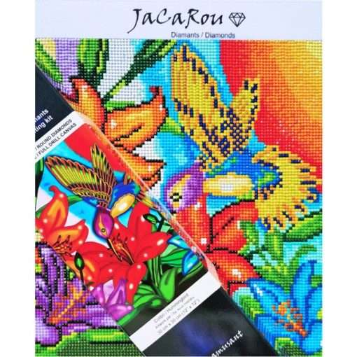 Hummingbird Diamond Painting Detail with Box