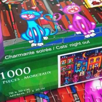 Jacarou Cats Night Out Puzzle Box