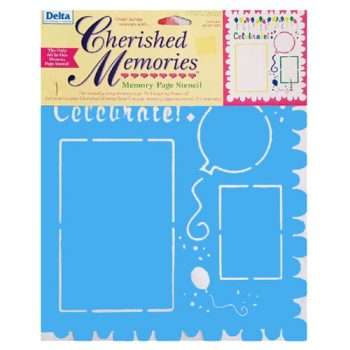 Cherished Memories Celebration Stencil