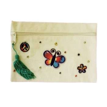 Butterfly Cosmetic Bag Applique