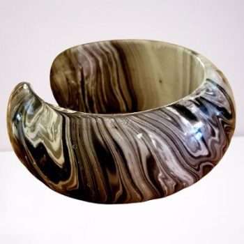 Smoky Swirl Mango Wood Bangle