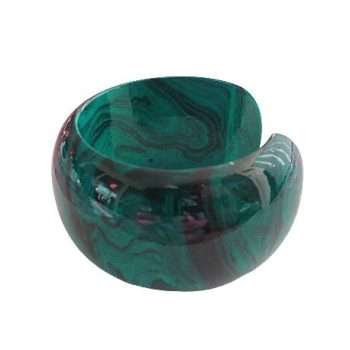 Mango Wood Bangle Turquoise Swirl