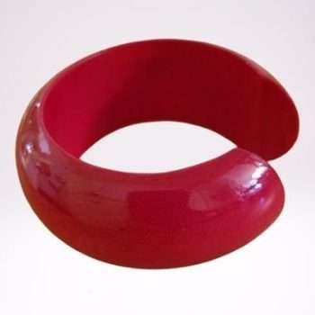 Mango Wood Bangle Red