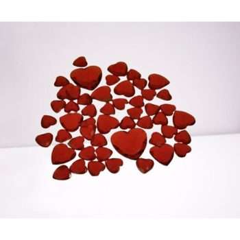 Red Heart Shaped Rhinestones