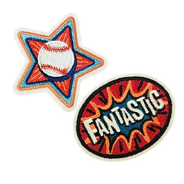 White Baseball Applique