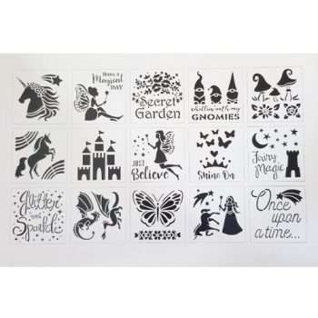 DIY Collection of Stencils - Fantasy
