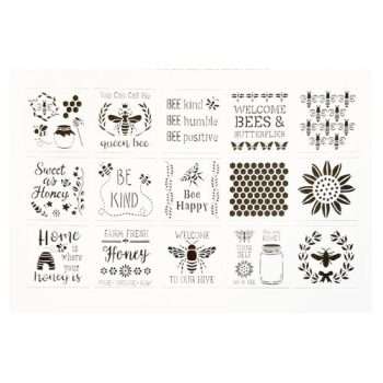DIY Stencils - Bees and Honey