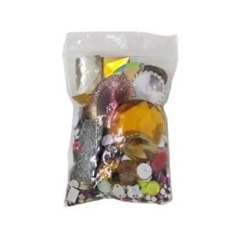 Multi-Coloured Yellow Glitz