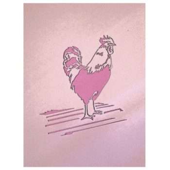 Rooster Stencil