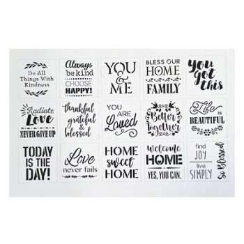 DIY Stencils - Sentiments