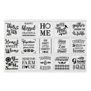 DIY Cardstock Stencils - Home Sentiments