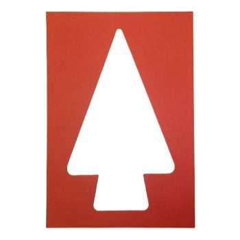 Red Christmas Cardboard Photo Frames