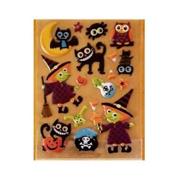 Halloween Puffy Cat Stickers