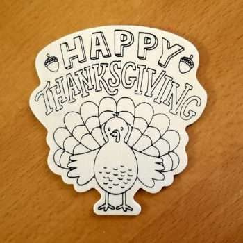 Thanksgiving Turkey Wood Decorations