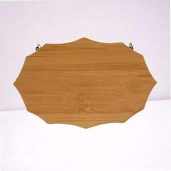 Scalloped Wood Plaque