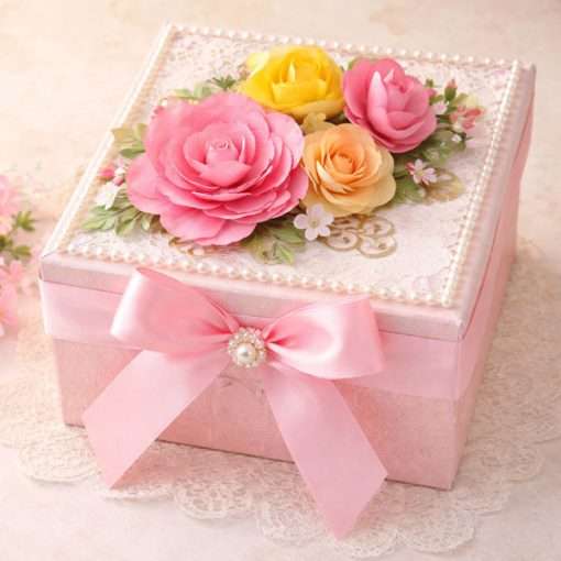 Decorated Square Gift Box
