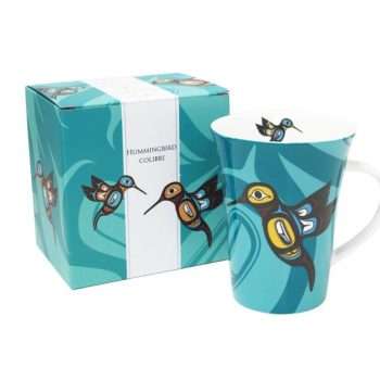 Hummingbird Porcelain Cup Box