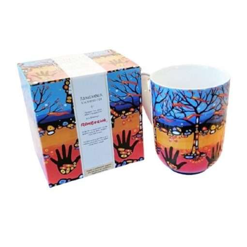 Porcelain Mug Remember by John Rombough Box