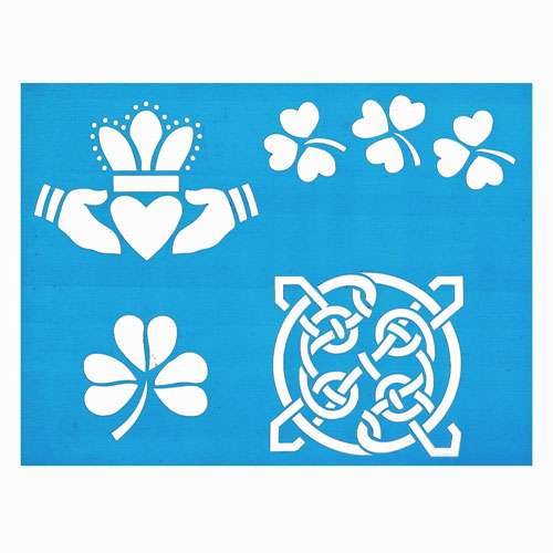 Trichem Irish Symbols Stencil