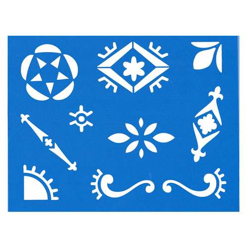 Trichem Medallion Stencil