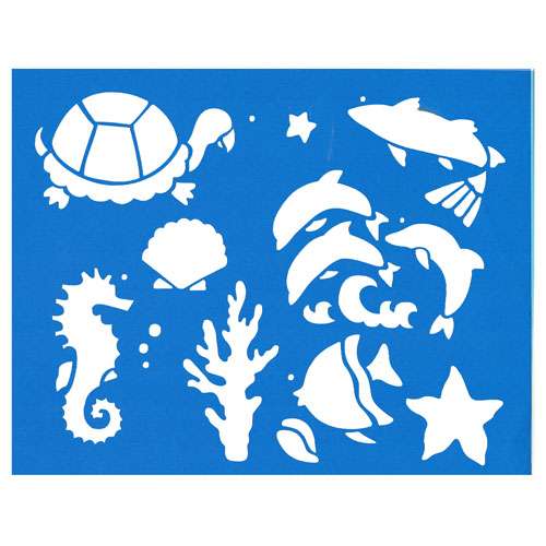 Trichem Ocean Critters Stencil