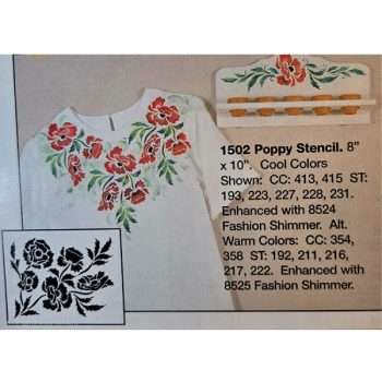 Trichem Poppy Stencil