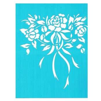 Trichem Rose Bouquet Stencil