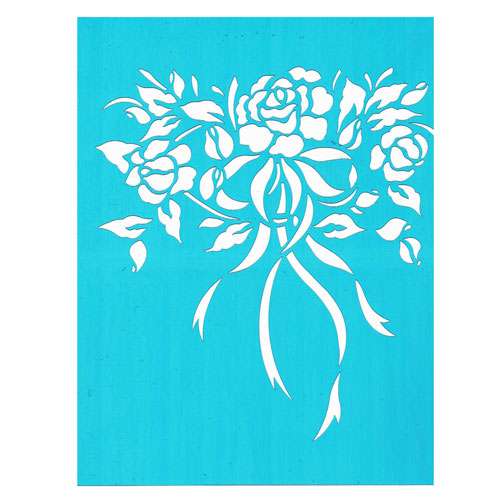Trichem Rose Bouquet Stencil