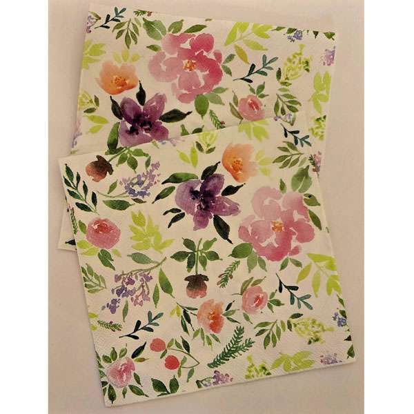 Pretty Flowers Design Napkins