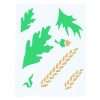 Trichem Leaves and Wheat Stencil