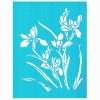 Trichem Irises Stencil